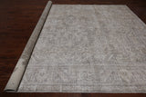 SUPER SALE Ivory Persian Vintage White Wash Hand Knotted Wool Rug - 9' 7" X 12' 5"