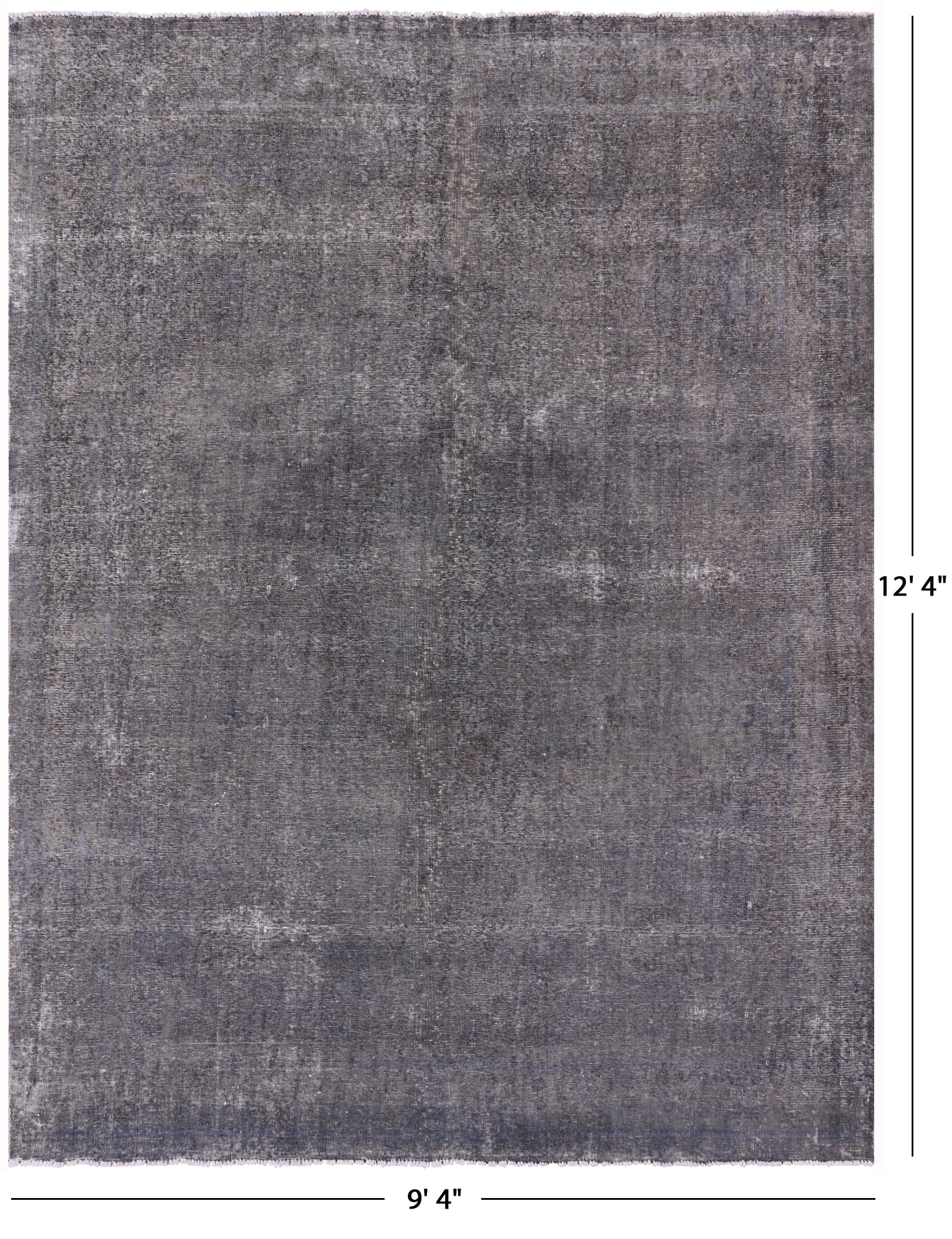 Persian Overdyed Hand Knotted Wool Rug - 9' 4" X 12' 4" - Golden Nile