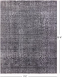 Persian Overdyed Handmade Wool Rug - 9' 8" X 12' 6" - Golden Nile