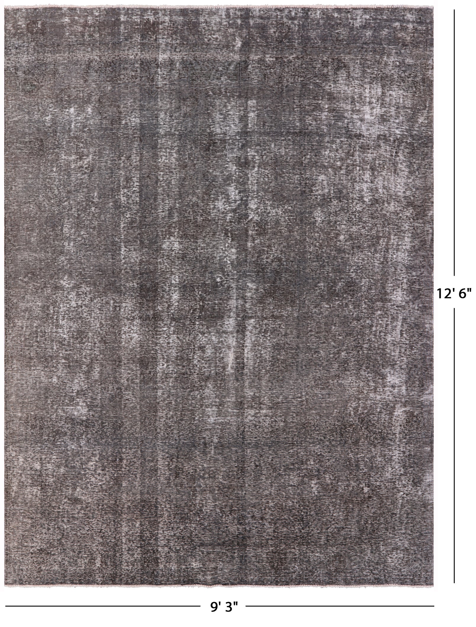 Persian Overdyed Hand Knotted Wool Rug - 9' 3" X 12' 6" - Golden Nile