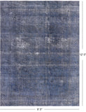 Persian Overdyed Hand Knotted Wool Rug - 9' 5" X 12' 5" - Golden Nile