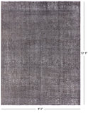 Persian Overdyed Hand Knotted Wool Rug - 9' 5" X 12' 3" - Golden Nile