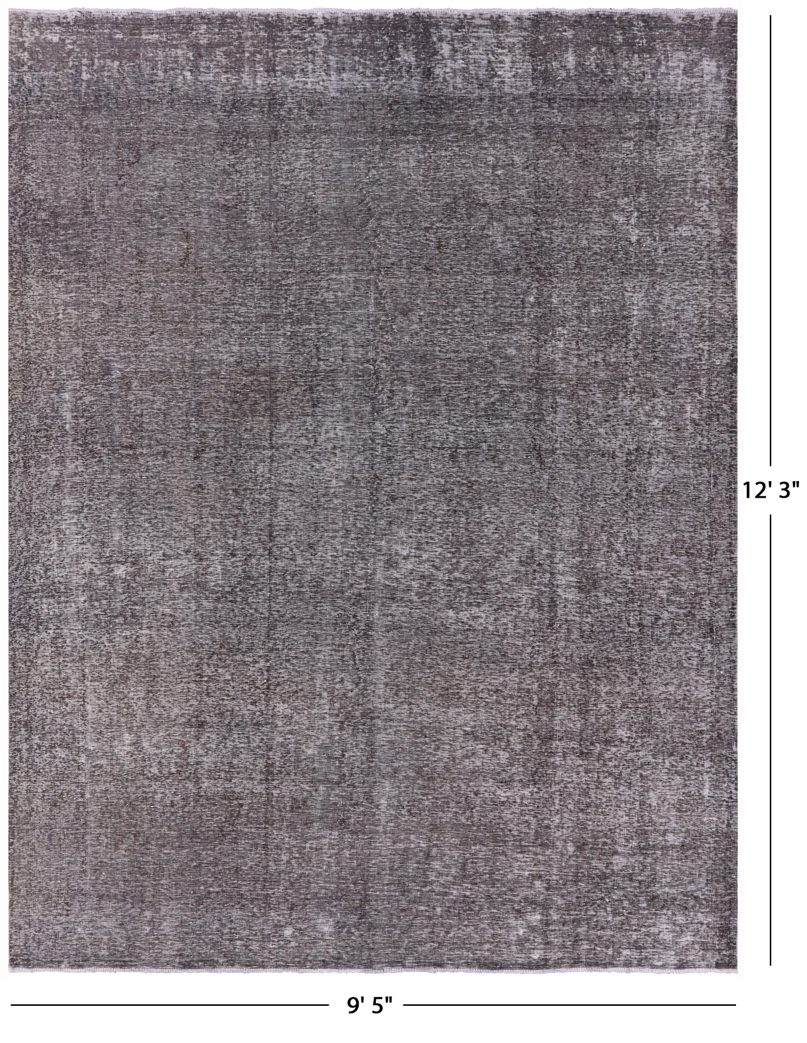Persian Overdyed Hand Knotted Wool Rug - 9' 5" X 12' 3" - Golden Nile