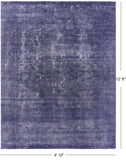 Persian Overdyed Handmade Wool Rug - 9' 10" X 12' 8" - Golden Nile