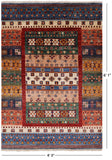 Persian Gabbeh Handmade Wool Rug - 4' 3" X 6' 1" - Golden Nile