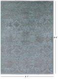 Full Pile Overdyed Hand Knotted Wool Rug - 6' 1" X 8' 6" - Golden Nile