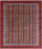 Shall Persian Gabbeh Handmade Wool Rug - 7' 11" X 9' 7" - Golden Nile