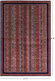 Shall Persian Gabbeh Handmade Wool Rug - 5' 11" X 9' 0" - Golden Nile