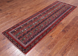 Shall Persian Gabbeh Hand Knotted Wool Runner Rug - 2' 8" X 8' 0"