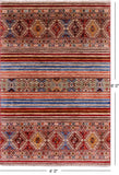 Khorjin Persian Gabbeh Handmade Wool Rug - 4' 0" X 6' 0" - Golden Nile