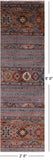 Khorjin Persian Gabbeh Hand Knotted Wool Runner Rug - 2' 8" X 8' 9" - Golden Nile