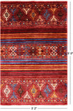 Khorjin Persian Gabbeh Hand Knotted Wool Rug - 3' 2" X 5' 0" - Golden Nile