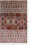 Khorjin Persian Gabbeh Hand Knotted Wool Rug - 3' 2" X 4' 11" - Golden Nile