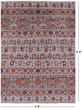 Tribal Persian Gabbeh Handmade Wool Rug - 4' 8" X 6' 6" - Golden Nile