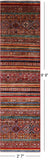 Khorjin Persian Gabbeh Hand Knotted Wool Runner Rug - 2' 7" X 9' 9" - Golden Nile