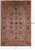 Peshawar Hand Knotted Wool Rug - 6' 7" X 9' 10" - Golden Nile