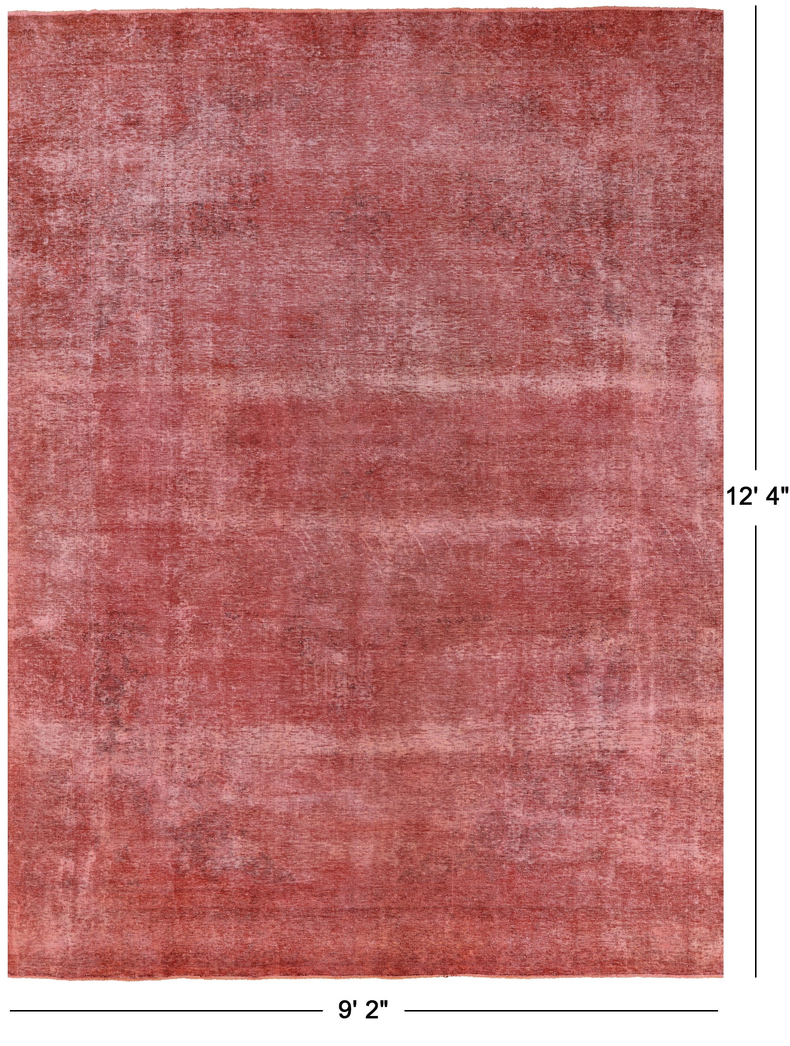Persian Overdyed Hand Knotted Wool Rug - 9' 2" X 12' 4" - Golden Nile
