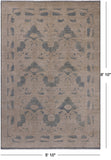 Ivory William Morris Handmade Wool Rug - 5' 10" X 8' 10"