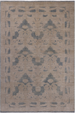 Ivory William Morris Handmade Wool Rug - 5' 10" X 8' 10"