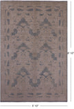 Ivory William Morris Handmade Wool Rug - 5' 10" X 8' 10" - Golden Nile