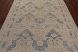 Ivory William Morris Handmade Wool Rug - 5' 10" X 8' 10"