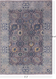 Grey Persian Tabriz Hand Knotted Wool Rug - 6' 2" X 8' 8" - Golden Nile