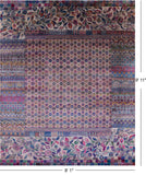 Persian Hand Knotted 100% Silk Rug - 8' 1" X 9' 11" - Golden Nile