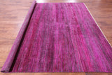 Pink Square Savannah Grass Hand Knotted Wool & Silk Rug - 9' 0" X 9' 0" - Golden Nile