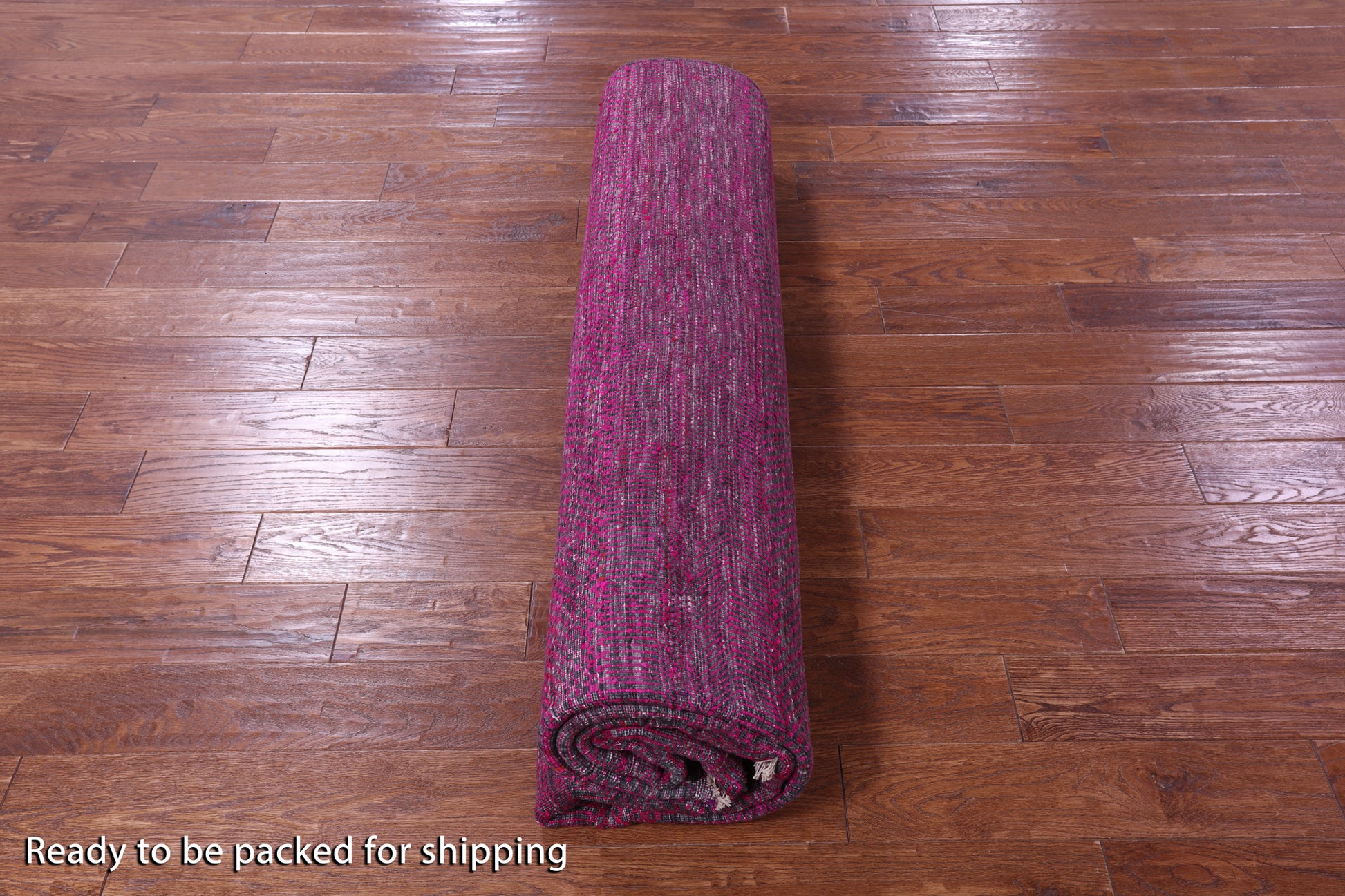 Pink Square Savannah Grass Hand Knotted Wool & Silk Rug - 9' 0" X 9' 0" - Golden Nile