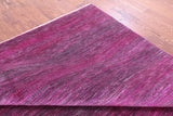 Pink Savannah Grass Handmade Wool & Silk Rug - 7' 11" X 9' 10"