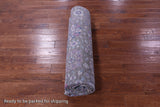 Grey Modern Hand Knotted Wool & Silk Rug - 8' 1" X 10' 3" - Golden Nile