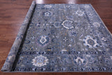 Grey Modern Hand Knotted Wool & Silk Rug - 7' 11" X 10' 1" - Golden Nile