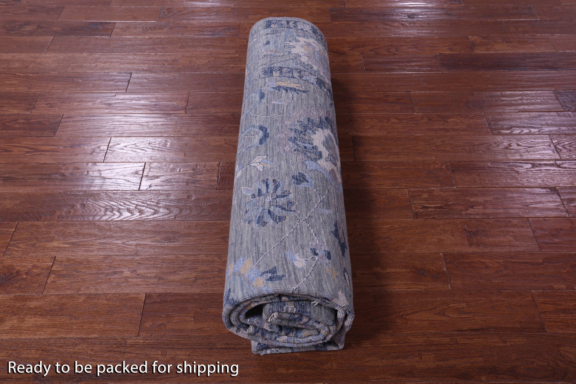 Grey Modern Hand Knotted Wool & Silk Rug - 7' 11" X 10' 1" - Golden Nile