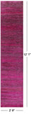 Pink Savannah Grass Handmade Wool & Silk Runner Rug - 2' 8" X 12' 1" - Golden Nile