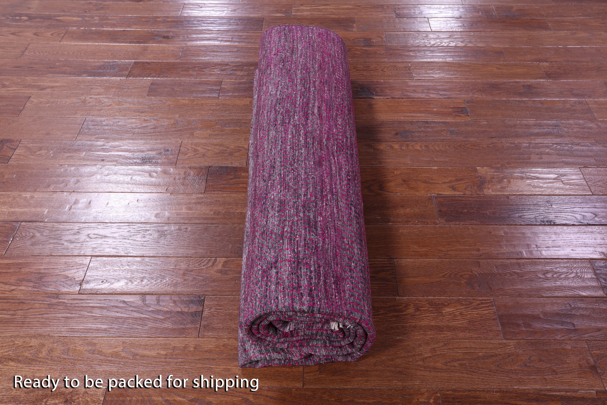 Pink Savannah Grass Hand Knotted Wool & Silk Rug - 8' 2" X 10' 1" - Golden Nile