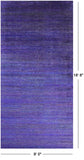 Purple Savannah Grass Handmade Wool & Silk Rug - 9' 0" X 18' 8" - Golden Nile