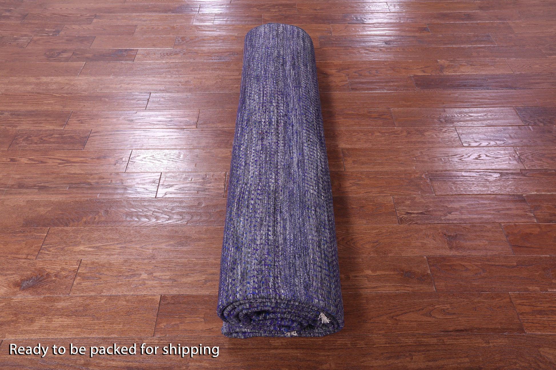 Purple Savannah Grass Hand Knotted Wool & Silk Rug - 9' 0" X 12' 1" - Golden Nile