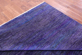 Purple Savannah Grass Hand Knotted Wool & Silk Rug - 9' 0" X 12' 1" - Golden Nile