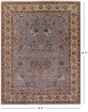 Persian Tabriz Hand Knotted Wool Rug - 9' 2" X 12' 1" - Golden Nile