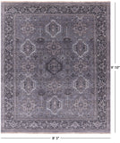 Grey Persian Fine Serapi Hand Knotted Wool Rug - 8' 3" X 9' 10" - Golden Nile