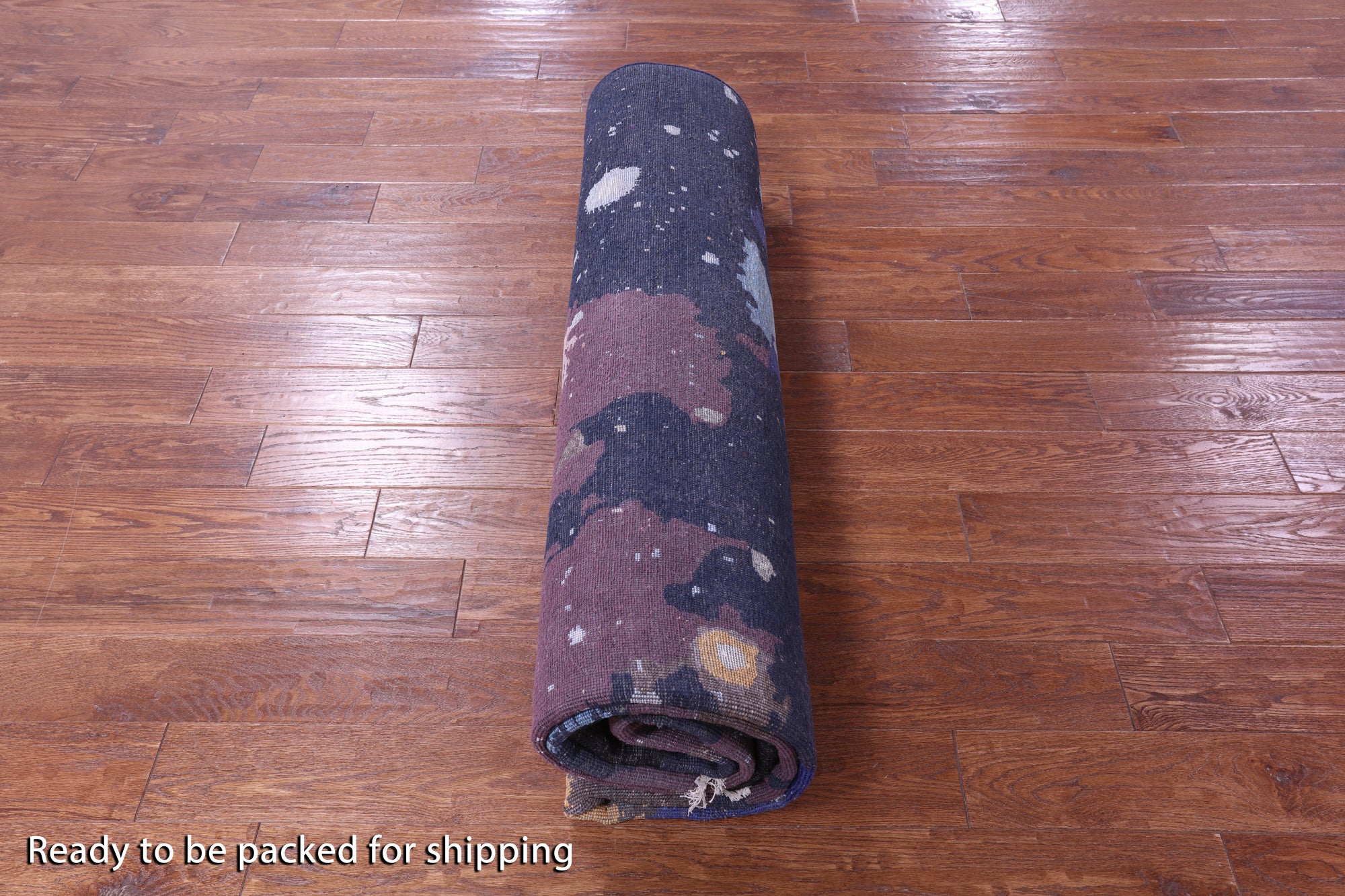 SUPER SALE Modern Hand Knotted Wool & Silk Galaxy Design Rug - 8' 2" X 10' 0"