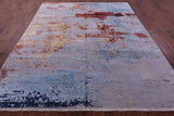 Modern Hand Knotted Wool & Silk Rug - 8' 2" X 10' 0" - Golden Nile