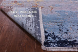 Modern Hand Knotted Wool & Silk Rug - 8' 2" X 10' 0" - Golden Nile