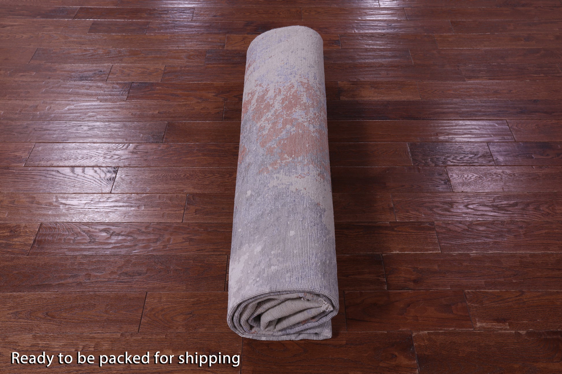 Modern Hand Knotted Wool & Silk Rug - 8' 0" X 9' 10" - Golden Nile