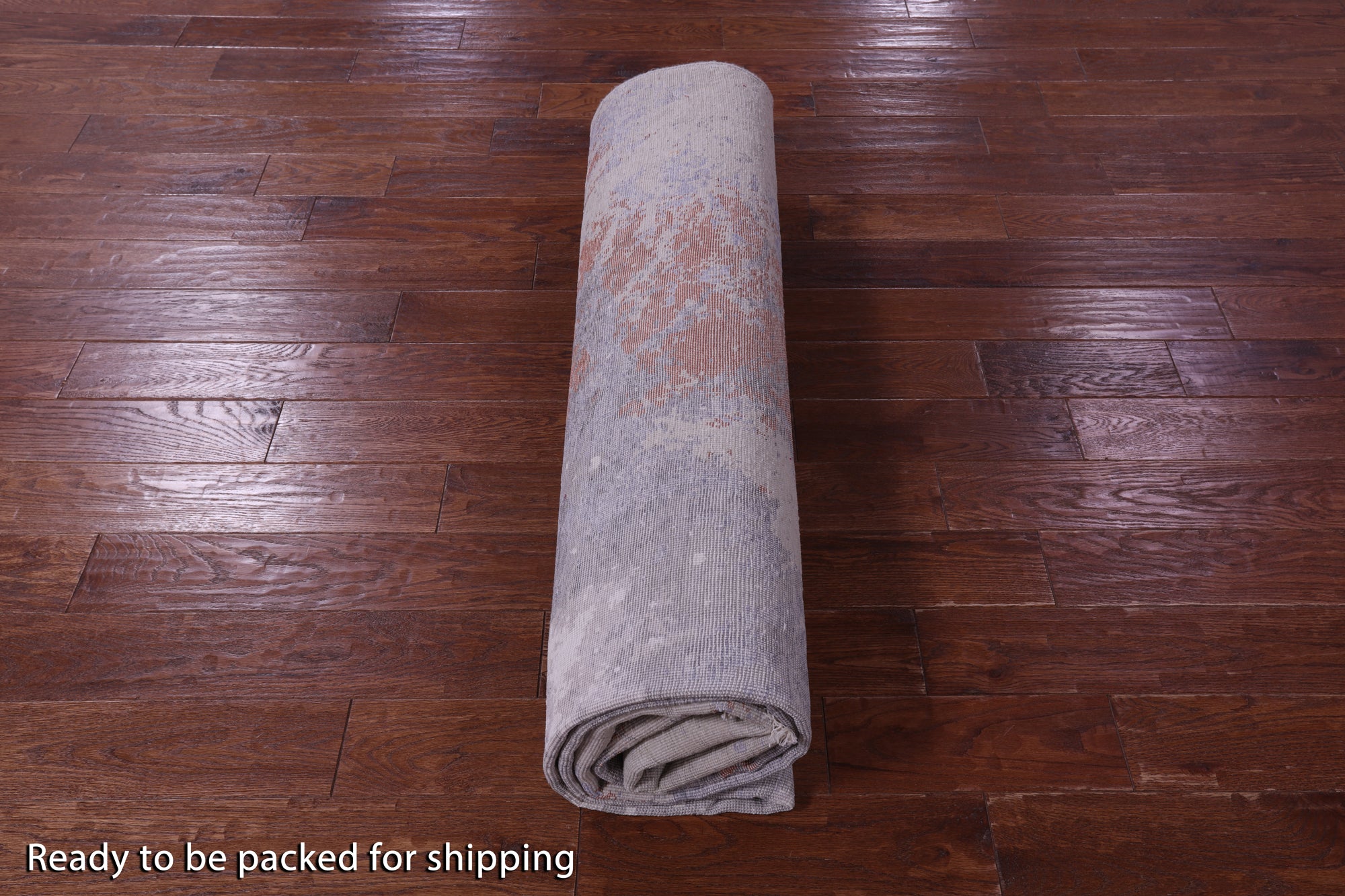 Modern Hand Knotted Wool & Silk Rug - 8' 0" X 9' 10" - Golden Nile
