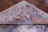 Modern Hand Knotted Wool & Silk Rug - 8' 0" X 9' 10" - Golden Nile