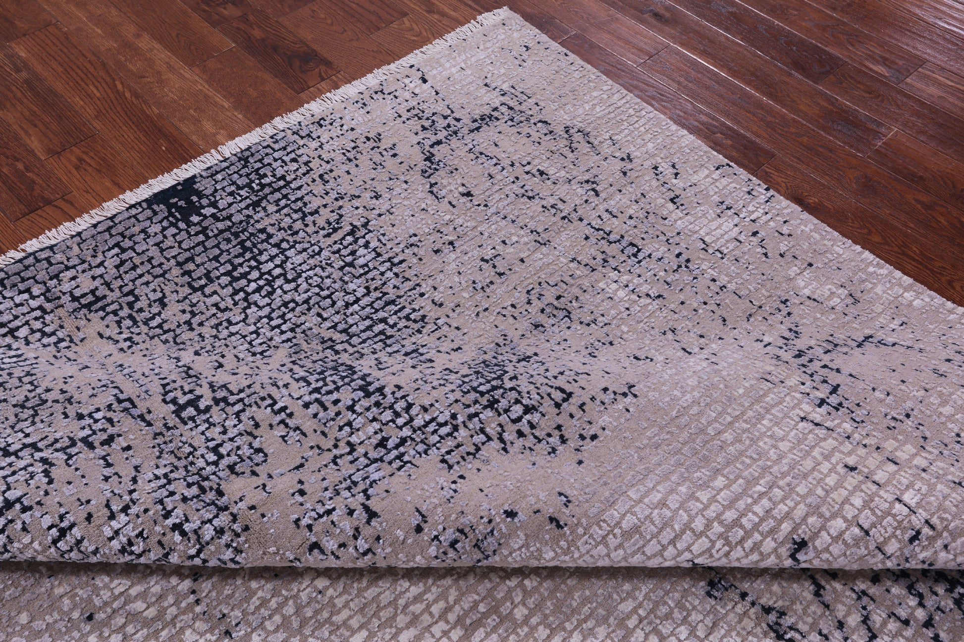 Modern Hand Knotted Wool & Silk Rug - 8' 1" X 10' 1" - Golden Nile