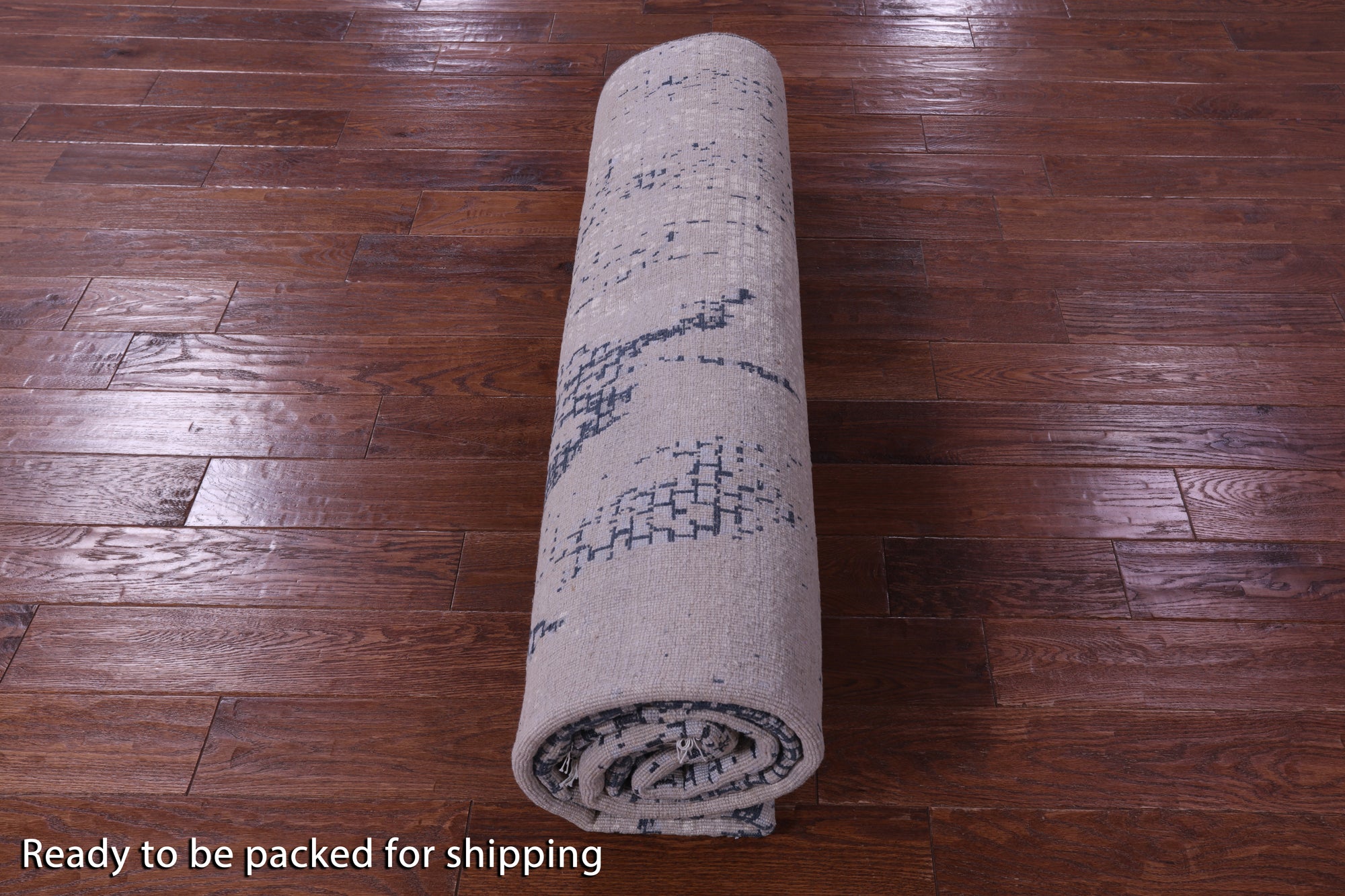 Modern Hand Knotted Wool & Silk Rug - 8' 1" X 10' 1" - Golden Nile