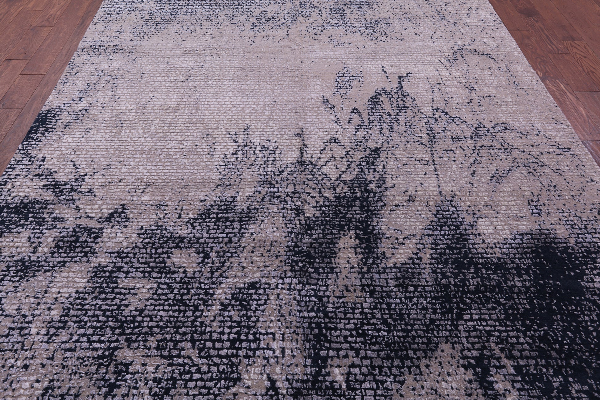 Modern Hand Knotted Wool & Silk Rug - 8' 1" X 10' 1" - Golden Nile