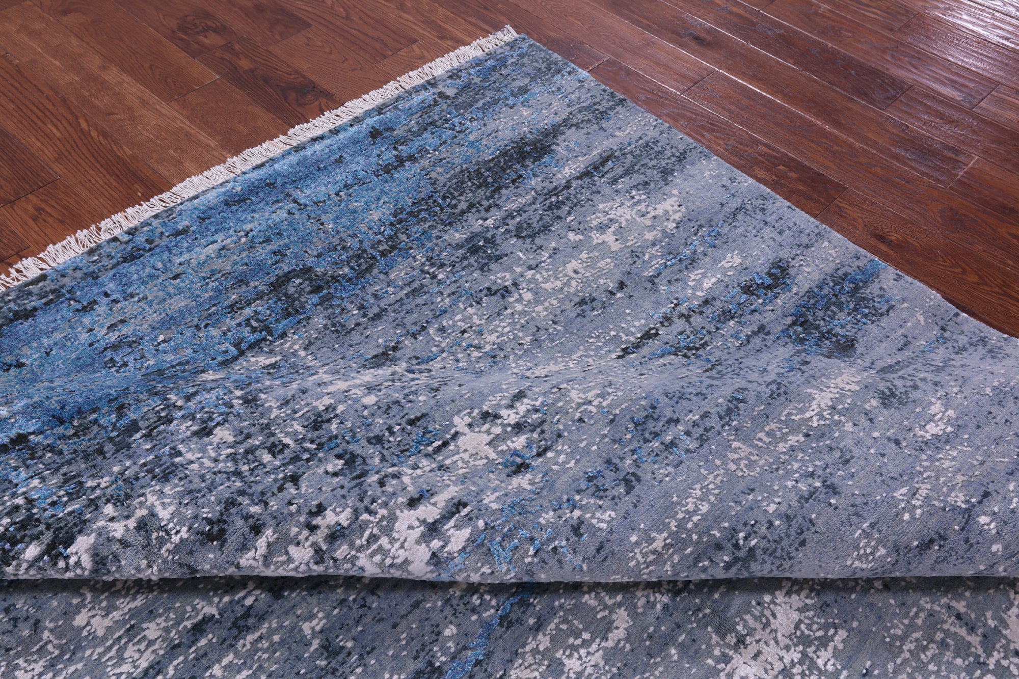 Modern Hand Knotted Wool & Silk Rug - 8' 1" X 10' 1" - Golden Nile